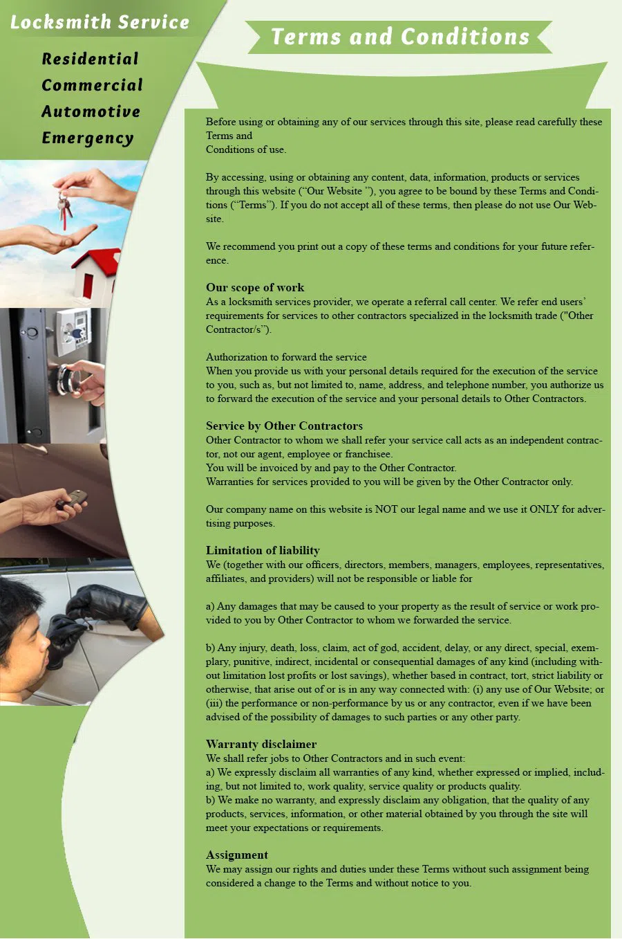 Bryn Mawr PA Locksmith Store Bryn Mawr, PA 610-426-0138 - terms-and-condition-c-22